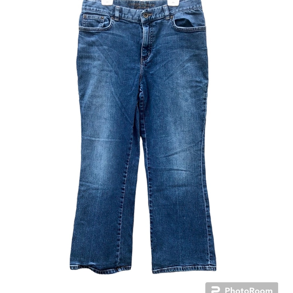 Lauren Jeans Co. Jeans Premium Ralph Lauren  Denim Wide Leg Stretch Boho